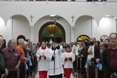 4Âº dia da Novena da Padroeira SantÂ´Ana foi presidida pelo Padre Adriano Toczeck