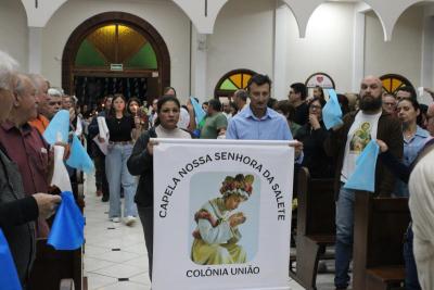 4Âº dia da Novena da Padroeira SantÂ´Ana foi presidida pelo Padre Adriano Toczeck