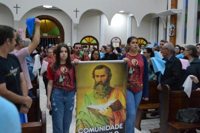 Novena da Padroeira SantÂ´Ana teve benÃ§Ã£o das famÃ­lias no 6Âº dia