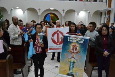 Novena da Padroeira teve a participaÃ§Ã£o do Setor Rio do Tigre no 8Âº dia