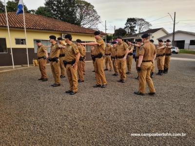 10Âª CIA Independente da PolÃ­cia Militar realiza cerimÃ´nia em comemoraÃ§Ã£o aos 170 da Policia Militar do ParanÃ¡.