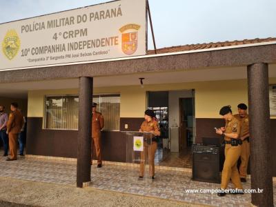 10Âª CIA Independente da PolÃ­cia Militar realiza cerimÃ´nia em comemoraÃ§Ã£o aos 170 da Policia Militar do ParanÃ¡.