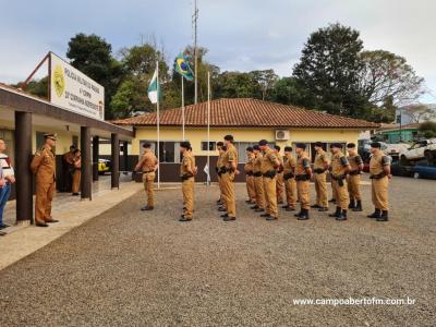 10Âª CIA Independente da PolÃ­cia Militar realiza cerimÃ´nia em comemoraÃ§Ã£o aos 170 da Policia Militar do ParanÃ¡.