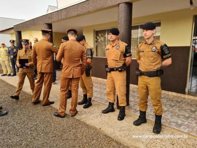 10Âª CIA Independente da PolÃ­cia Militar realiza cerimÃ´nia em comemoraÃ§Ã£o aos 170 da Policia Militar do ParanÃ¡.
