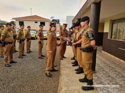 10Âª CIA Independente da PolÃ­cia Militar realiza cerimÃ´nia em comemoraÃ§Ã£o aos 170 da Policia Militar do ParanÃ¡.