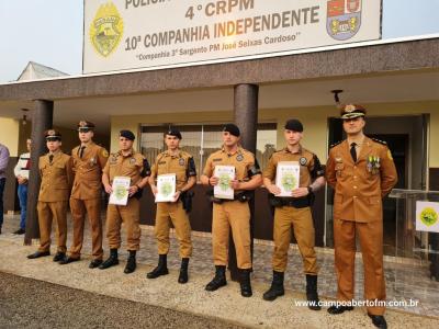 10Âª CIA Independente da PolÃ­cia Militar realiza cerimÃ´nia em comemoraÃ§Ã£o aos 170 da Policia Militar do ParanÃ¡.