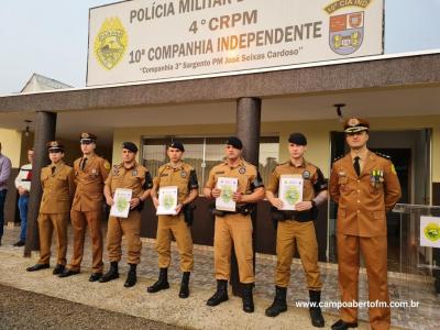 10Âª CIA Independente da PolÃ­cia Militar realiza cerimÃ´nia em comemoraÃ§Ã£o aos 170 da Policia Militar do ParanÃ¡.