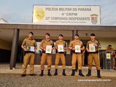 10Âª CIA Independente da PolÃ­cia Militar realiza cerimÃ´nia em comemoraÃ§Ã£o aos 170 da Policia Militar do ParanÃ¡.