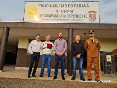 10Âª CIA Independente da PolÃ­cia Militar realiza cerimÃ´nia em comemoraÃ§Ã£o aos 170 da Policia Militar do ParanÃ¡.