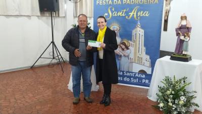 LS: Entrega dos prÃªmios da contribuiÃ§Ã£o premiada da festa de Sant' Ana foi realizada nesta segunda (12).