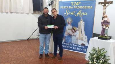 LS: Entrega dos prÃªmios da contribuiÃ§Ã£o premiada da festa de Sant' Ana foi realizada nesta segunda (12).