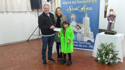 LS: Entrega dos prÃªmios da contribuiÃ§Ã£o premiada da festa de Sant' Ana foi realizada nesta segunda (12).