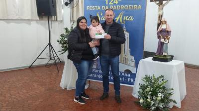 LS: Entrega dos prÃªmios da contribuiÃ§Ã£o premiada da festa de Sant' Ana foi realizada nesta segunda (12).