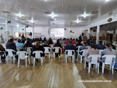 LS: Secretaria de AssistÃªncia Social em parceria com Cras e PolÃ­cia militar realizou palestra sobre o enfrentamento Ã¡ violÃªncia contra as mulheres