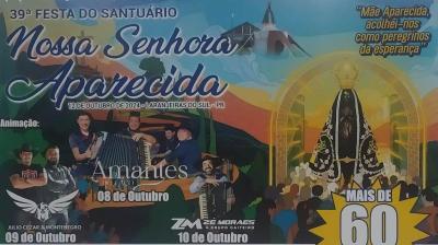 LS: LanÃ§ada programaÃ§Ã£o da 39Âª Festa do SantuÃ¡rio Nossa Senhora Aparecida