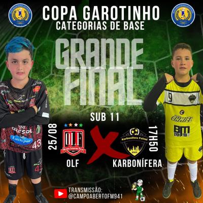 Neste sÃ¡bado e domingo, 24 e 25/8, tem as finais da Copa Garotinho de Futsal Categorias de Base