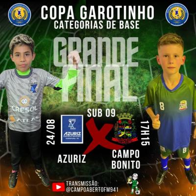 Neste sÃ¡bado e domingo, 24 e 25/8, tem as finais da Copa Garotinho de Futsal Categorias de Base