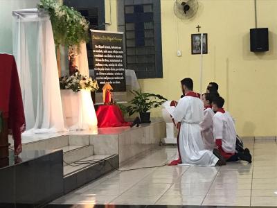 Missas com Novenas em louvor a SÃ£o Miguel iniciaram em Laranjeiras do Sul