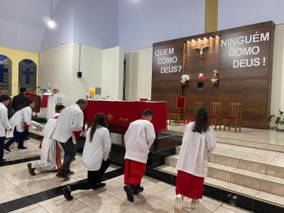 Missas com Novenas em louvor a SÃ£o Miguel iniciaram em Laranjeiras do Sul