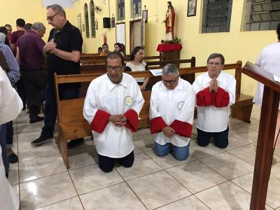 Missa com Novenas em louvor a SÃ£o Miguel reuniu dezenas de FiÃ©is neste sÃ¡bado (21)