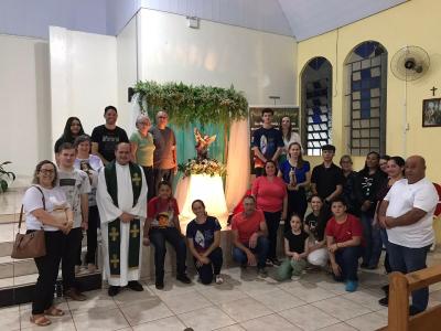 Missa com Novenas em louvor a SÃ£o Miguel reuniu dezenas de FiÃ©is neste sÃ¡bado (21)