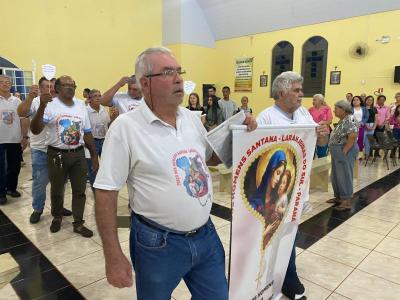 Missa com Novenas em louvor a SÃ£o Miguel reuniu dezenas de FiÃ©is neste sÃ¡bado (21)