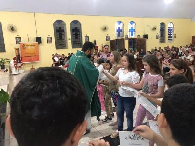 3Âº dia da Novena em louvor a SÃ£o Miguel teve a participaÃ§Ã£o da Comunidade Frei GalvÃ£o e RCC