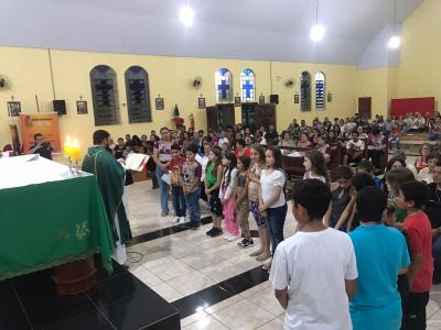 3Âº dia da Novena em louvor a SÃ£o Miguel teve a participaÃ§Ã£o da Comunidade Frei GalvÃ£o e RCC