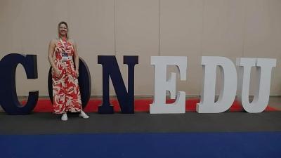 Professora de Laranjeiras do Sul participa do 10Âº CONEDU 2024 em Fortaleza