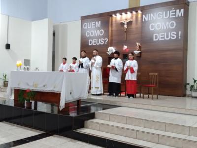 4Âº dia das Missas com Novenas no Bairro SÃ£o Miguel teve a participaÃ§Ã£o da Capela SÃ£o Marcos e MMJX