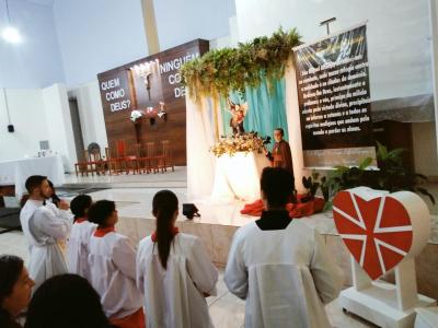4Âº dia das Missas com Novenas no Bairro SÃ£o Miguel teve a participaÃ§Ã£o da Capela SÃ£o Marcos e MMJX