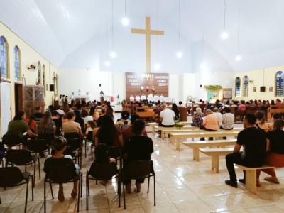 4Âº dia das Missas com Novenas no Bairro SÃ£o Miguel teve a participaÃ§Ã£o da Capela SÃ£o Marcos e MMJX