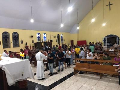 4Âº dia das Missas com Novenas no Bairro SÃ£o Miguel teve a participaÃ§Ã£o da Capela SÃ£o Marcos e MMJX