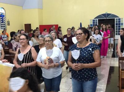 Missas com Novenas na comunidade SÃ£o Miguel de Laranjeiras do Sul teve a participaÃ§Ã£o das Capelas Santo AntÃ´nio e SÃ£o 