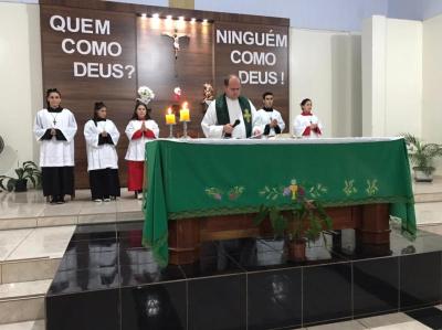 Missas com Novenas na comunidade SÃ£o Miguel de Laranjeiras do Sul teve a participaÃ§Ã£o das Capelas Santo AntÃ´nio e SÃ£o 