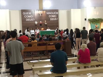 Missas com Novenas na comunidade SÃ£o Miguel de Laranjeiras do Sul teve a participaÃ§Ã£o das Capelas Santo AntÃ´nio e SÃ£o 