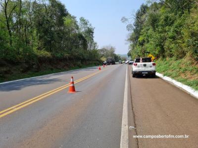 LS: Grave acidente com veÃ­culo furtado em cascavel resulta em um morto na BR 277