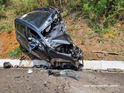 LS: Grave acidente com veÃ­culo furtado em cascavel resulta em um morto na BR 277
