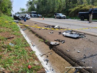LS: Grave acidente com veÃ­culo furtado em cascavel resulta em um morto na BR 277