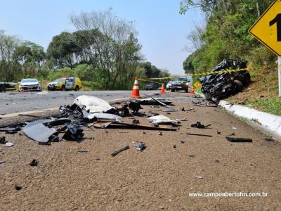 LS: Grave acidente com veÃ­culo furtado em cascavel resulta em um morto na BR 277