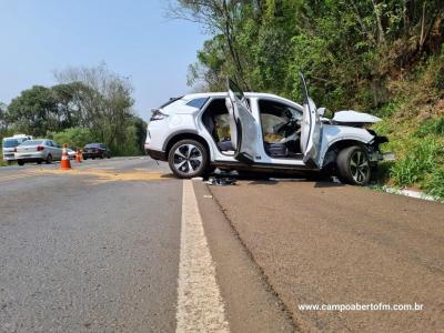 LS: Grave acidente com veÃ­culo furtado em cascavel resulta em um morto na BR 277