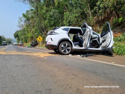 LS: Grave acidente com veÃ­culo furtado em cascavel resulta em um morto na BR 277