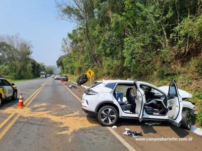 LS: Grave acidente com veÃ­culo furtado em cascavel resulta em um morto na BR 277