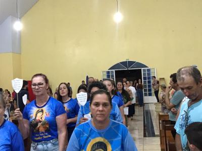 6Âº Dia das Missas com Novenas no Bairro SÃ£o Miguel de Laranjeiras do Sul foi Presidida pelo Padre SebastiÃ£o Gulart