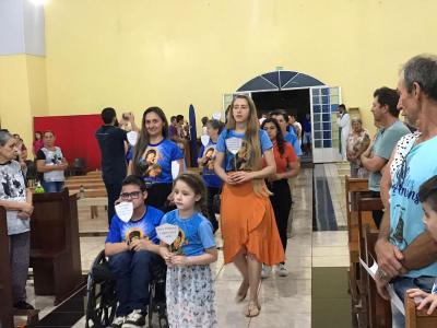 6Âº Dia das Missas com Novenas no Bairro SÃ£o Miguel de Laranjeiras do Sul foi Presidida pelo Padre SebastiÃ£o Gulart