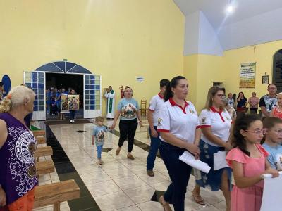 6Âº Dia das Missas com Novenas no Bairro SÃ£o Miguel de Laranjeiras do Sul foi Presidida pelo Padre SebastiÃ£o Gulart