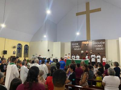 6Âº Dia das Missas com Novenas no Bairro SÃ£o Miguel de Laranjeiras do Sul foi Presidida pelo Padre SebastiÃ£o Gulart