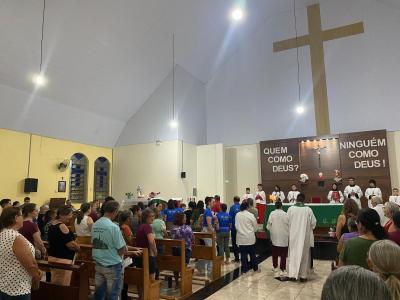 6Âº Dia das Missas com Novenas no Bairro SÃ£o Miguel de Laranjeiras do Sul foi Presidida pelo Padre SebastiÃ£o Gulart