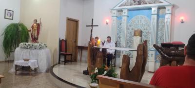 Festividades de SÃ£o Miguel em Lagoa Bonita Virmond Iniciaram na noite desta quinta (26) 