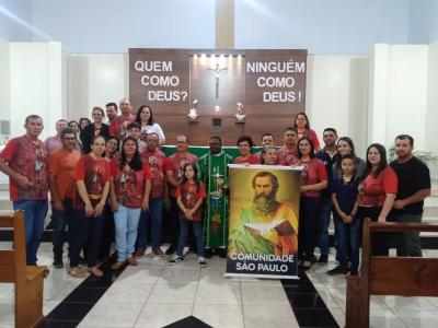 Encerramento das Missas com Novena em Louvor a SÃ£o Miguel reÃºne comunidade em Laranjeiras do Sul